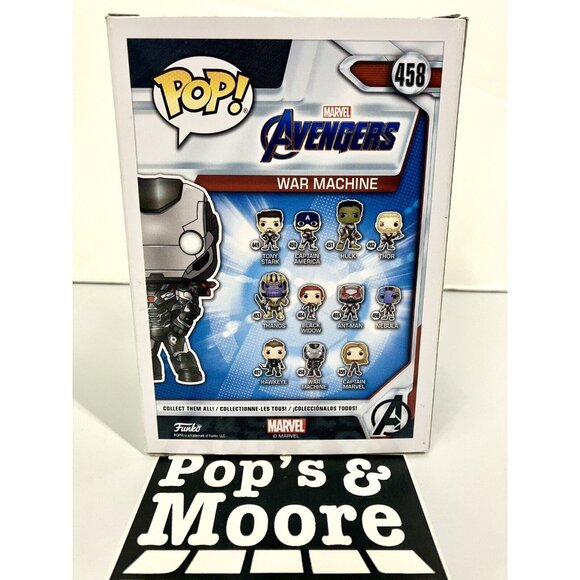 Funko Pop! Marvel Avengers: War Machine 458 Vinyl Figure With Protector - Picture 4 of 16
